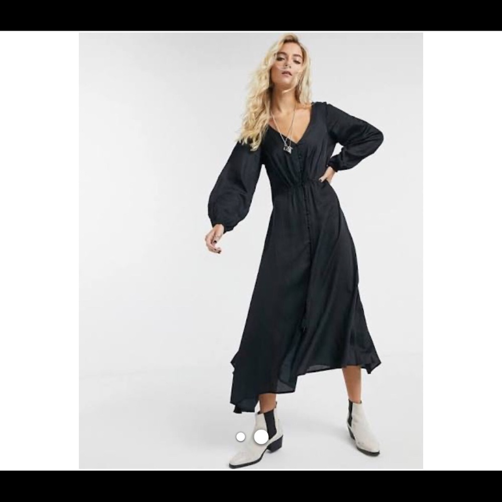 Free people Later days flowy midi dress size 4